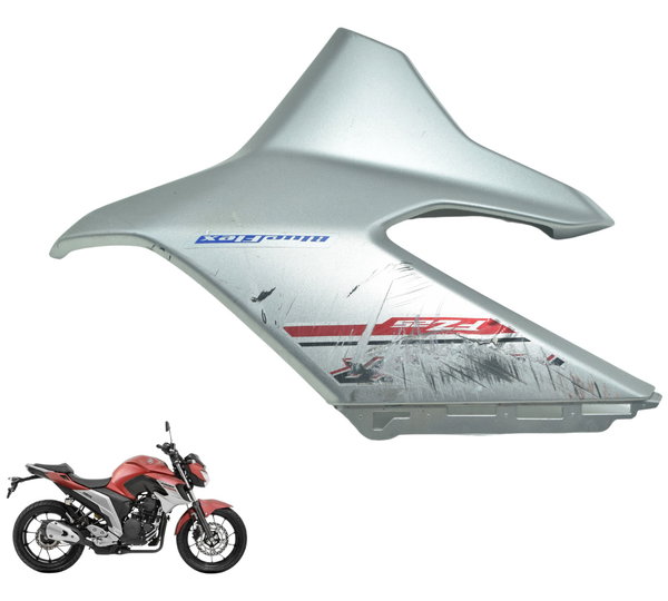Carenagem Lateral Esq C/ Det Yamaha Fz25 Fazer 250 18-22 Cinza