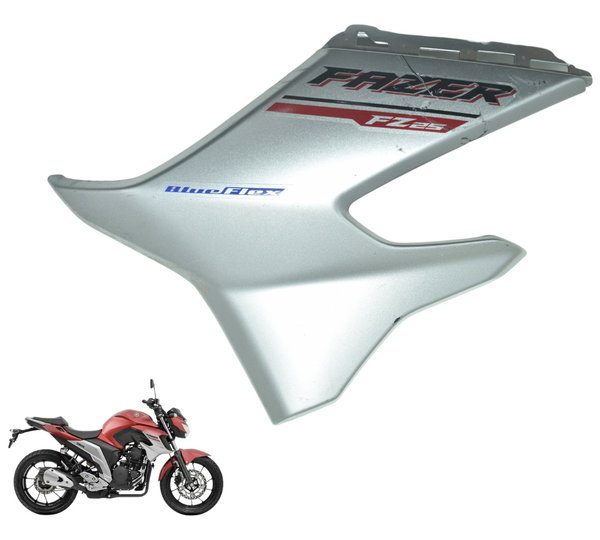 Carenagem Lateral Dir C/det Yamaha Fz25 Fazer 250 18-22 Orig Cinza