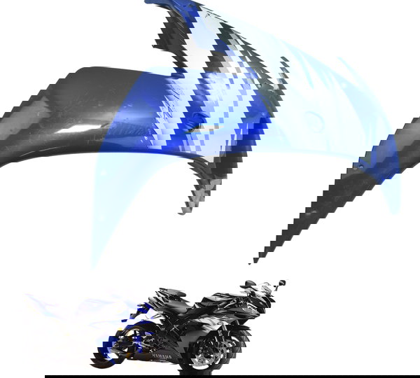 Carenagem Lateral Dir Detalhes Yamaha Yzf R1 04-06 Original Azul