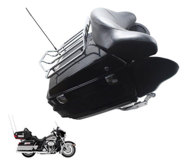 Tour Pack C/ Detalhes Harley Electra Touring 08-13 Original