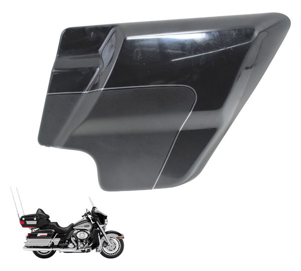Tampa Lateral Dir C/ Det Harley Electra Touring 08-13 Orig Preto