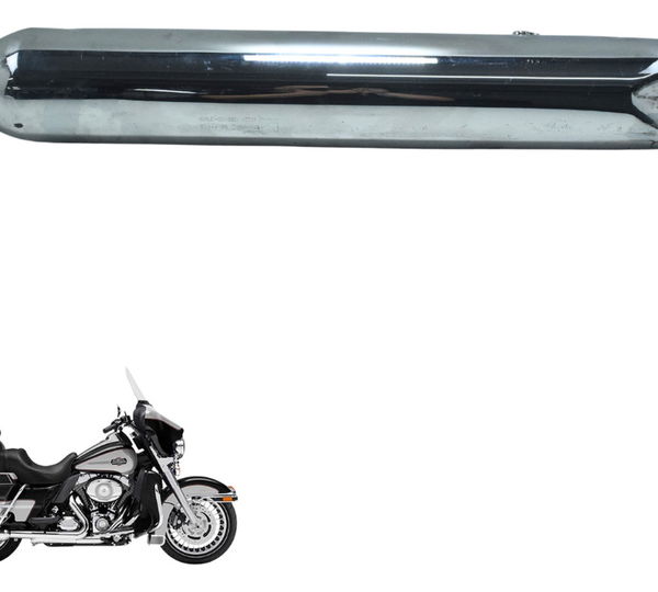 Ponteira Escape Esq C/ Avaria Harley Electra Touring 08-13 Cinza