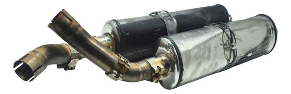 Par Ponteira Escape Micron Akrapovic Yamaha Yzf R1 04-06