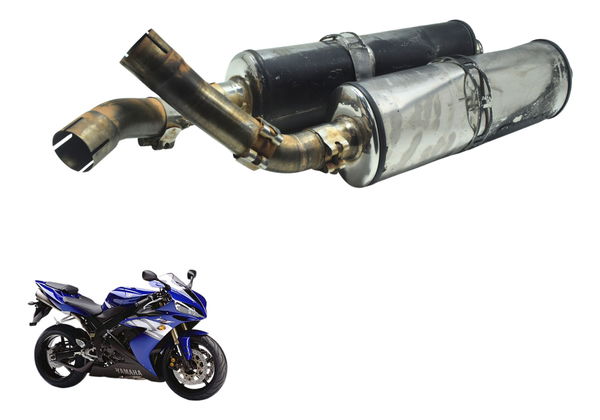 Par Ponteira Escape Micron Akrapovic Yamaha Yzf R1 04-06