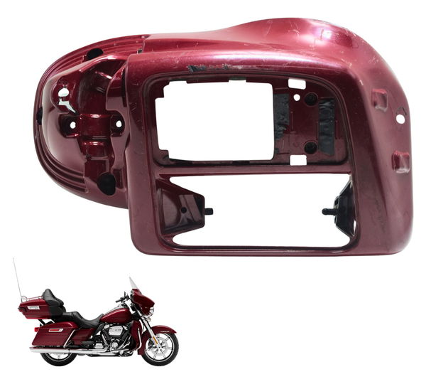 Carenagem Radiador Esq Harley Electra Limited Touring 19-23 Vermelho