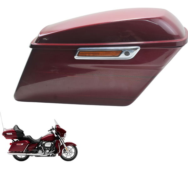 Alforge Dir C/ Avaria Harley Electra Limited Touring 19-23 Vermelho