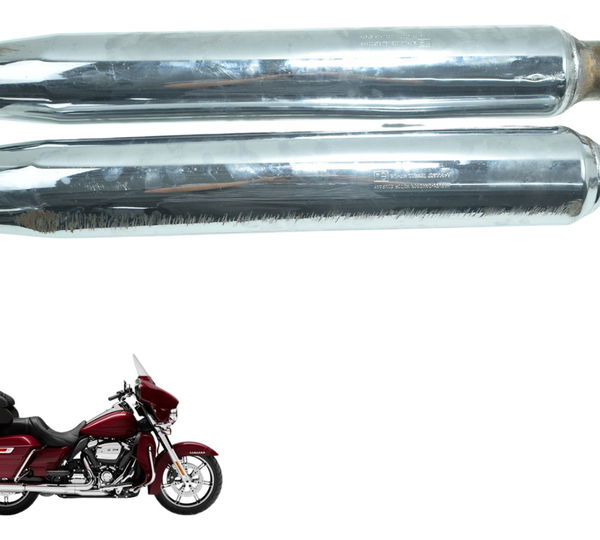 Ponteira Escape C/ Det Harley Electra Limited Touring 19-23 Prateado