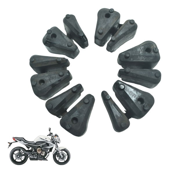 Jogo Coxim Cubo Coroa Yamaha Xj6 N 10-12 Original