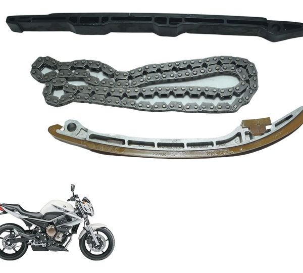 Kit Guia Tensor Corrente Comando Yamaha Xj6 N 10-12 Original