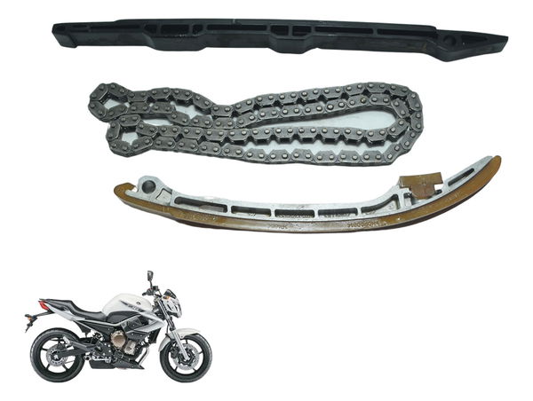 Kit Guia Tensor Corrente Comando Yamaha Xj6 N 10-12 Original
