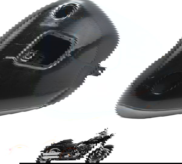 Tanque C/ Detalhes Harley Softail Fat Boy Flstf 11-15 Orig