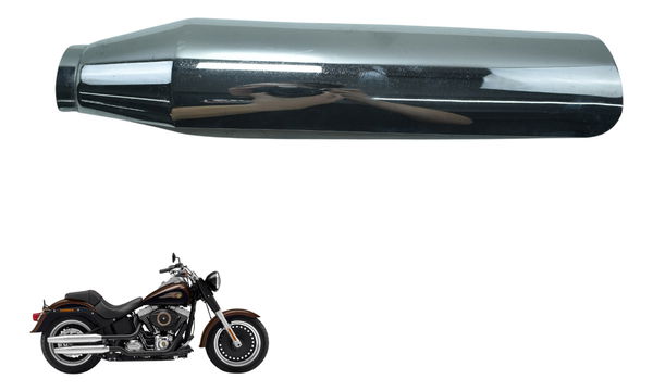 Capa Ponteira Escape Harley Softail Fat Boy Flstf 11-15 Orig