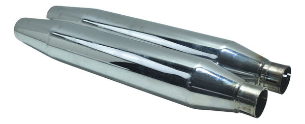 Par Ponteira Escape Detal Harley Softail Fat Boy Flstf 11-15