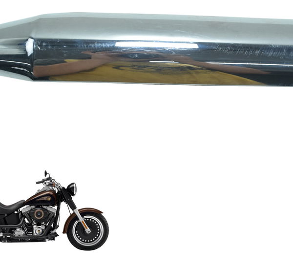 Capa Ponteira Escape Harley Softail Fat Boy Flstf 11-15 Orig