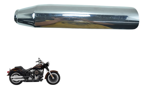 Capa Ponteira Escape Harley Softail Fat Boy Flstf 11-15 Orig