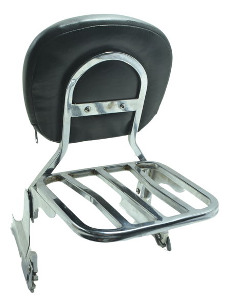 Sissy Bar C/ Bagageiro Harley Softail Fat Boy Flstf 11-15