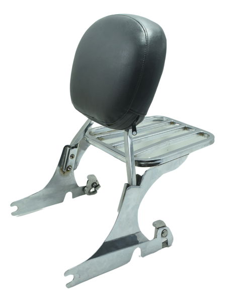 Sissy Bar C/ Bagageiro Harley Softail Fat Boy Flstf 11-15