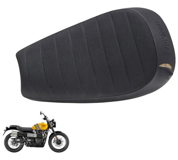 Banco Dianteiro C/ Detalhes Triumph Scrambler 900 17-23 Orig