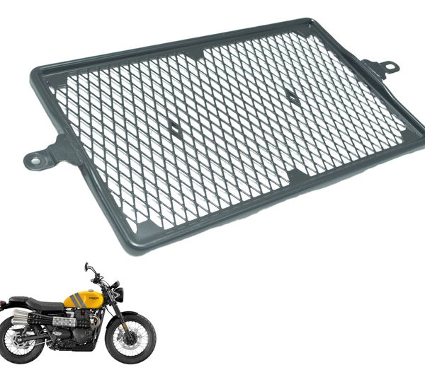 Grade Proteção Radiador Triumph Scrambler 900 17-23 Original Preto