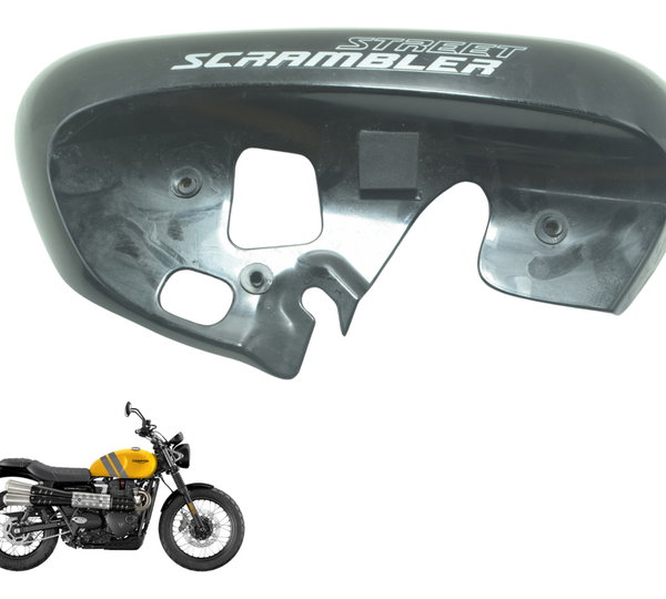 Carenagem Lateral Dir Triumph Scrambler 900 17-23 Original Preto
