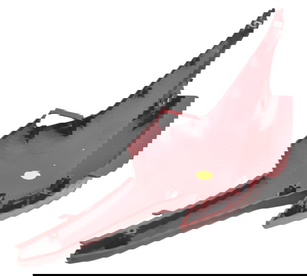 Carenagem Lateral Esq C/ Detalhes Honda Elite 125 18-22 Orig Vermelho