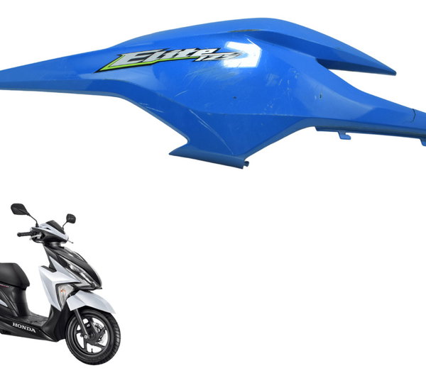 Carenagem Lateral Direita C/ Avar Honda Elite 125 18-22 Orig Azul