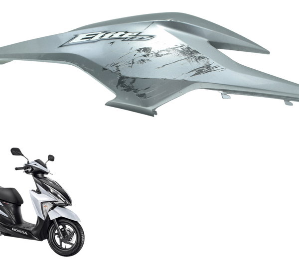 Carenagem Lat Direita C/ Detalhes Honda Elite 125 18-22 Orig Cinza