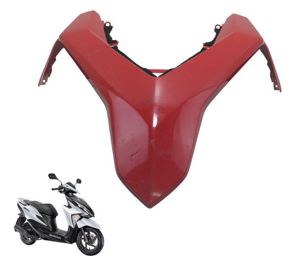 Carenagem Frontal C/ Detalhes Honda Elite 125 18-22 Orig Vermelho