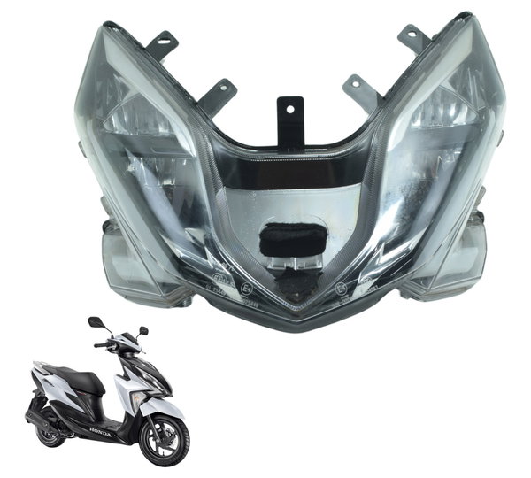 Farol C/ Detalhes Honda Elite 125 18-22 Original Ambos Lados