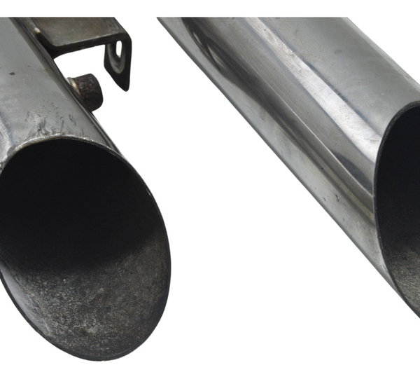 Par Ponteira Escape C/ Avaria Harley 883 R Sportster 08-09