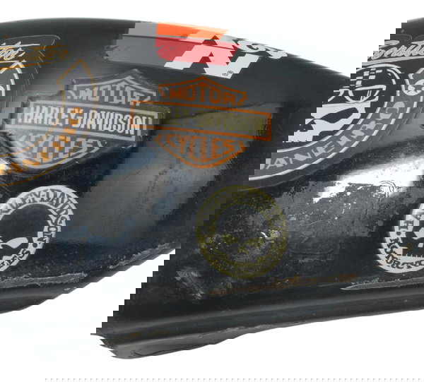 Carenagem Lateral Esq C/ Detalh Harley 883 R Sportster 08-09 Preto