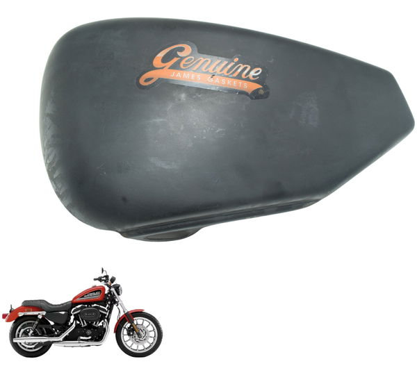 Carenagem Lateral Esq C/ Detalh Harley 883 R Sportster 08-09 Preto