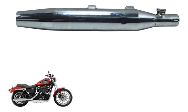Ponteira Escape C/ Detalhes Harley 883 R Sportster 08-09