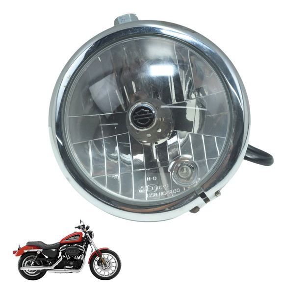 Farol Completo C/ Detalhes Harley 883 R Sportster 08-09 Orig