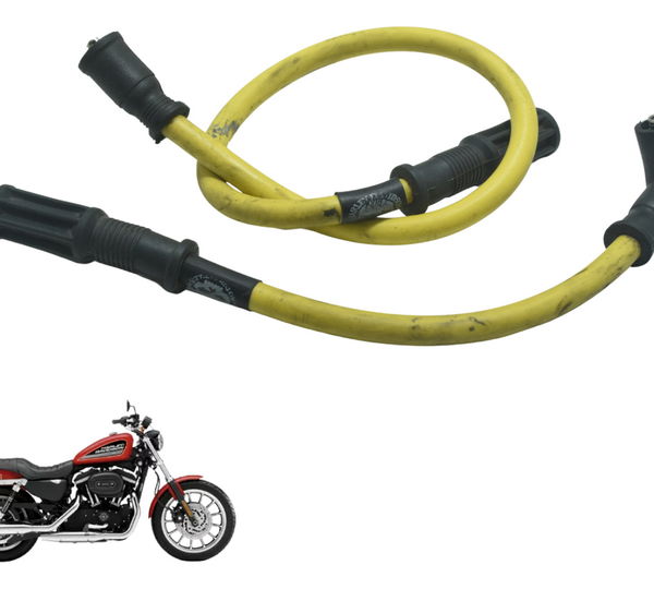 Par Cabo Bobina Ignição Harley 883 R Sportster 08-09 Amarelo
