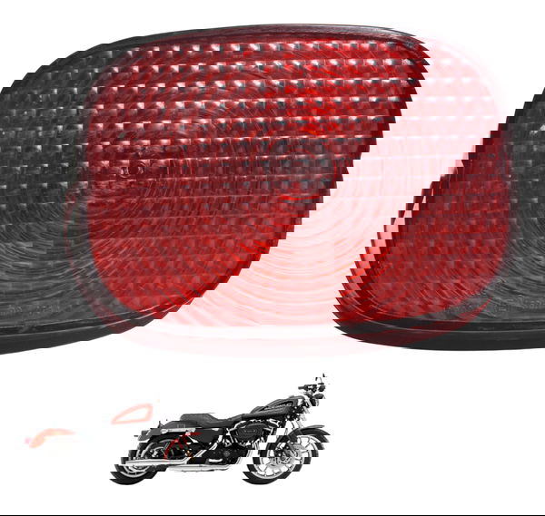Carcaça Lanterna Tras C/ Det Harley 883 R Sportster 08-09
