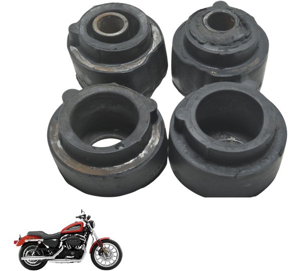Jogo Coxim Suporte Motor Harley 883 R Sportster 08-09 Orig