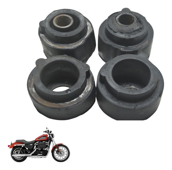 Jogo Coxim Suporte Motor Harley 883 R Sportster 08-09 Orig