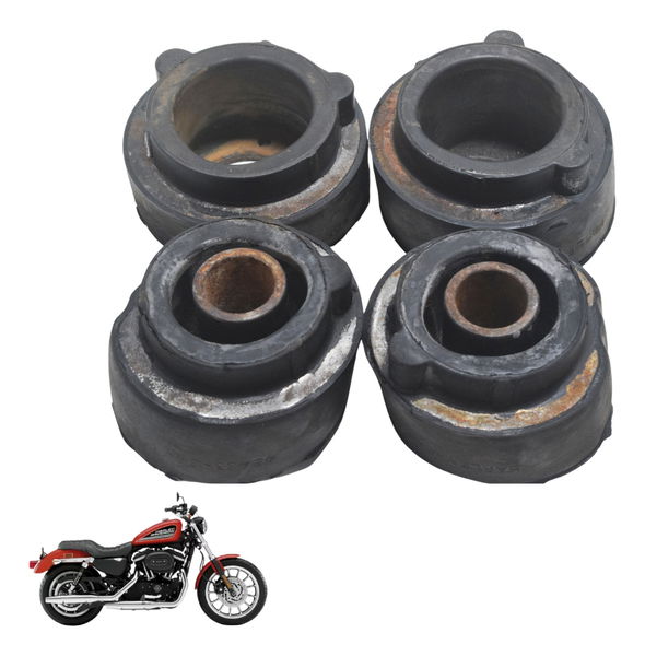 Jogo Coxim Suporte Motor Harley 883 R Sportster 08-09 Orig