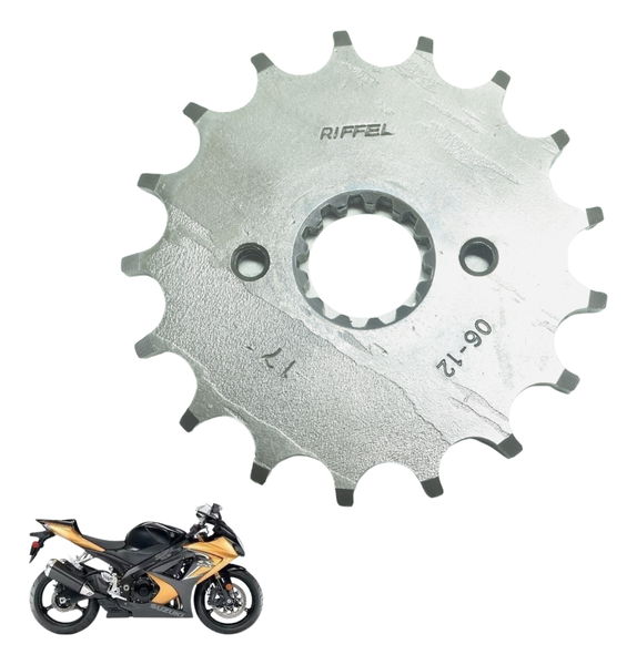 Pinhão Riffel 17 Dentes Suzuki Gsx-r Srad 1000 08-10