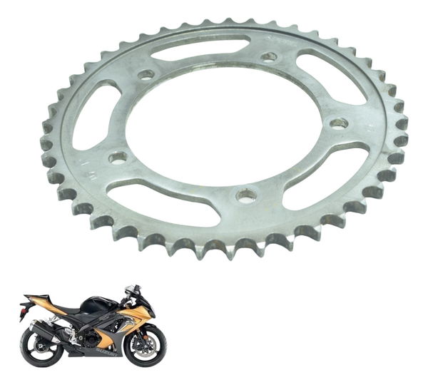 Coroa Riffel 43 Dentes Suzuki Gsx-r Srad 1000 08-10 Cinza