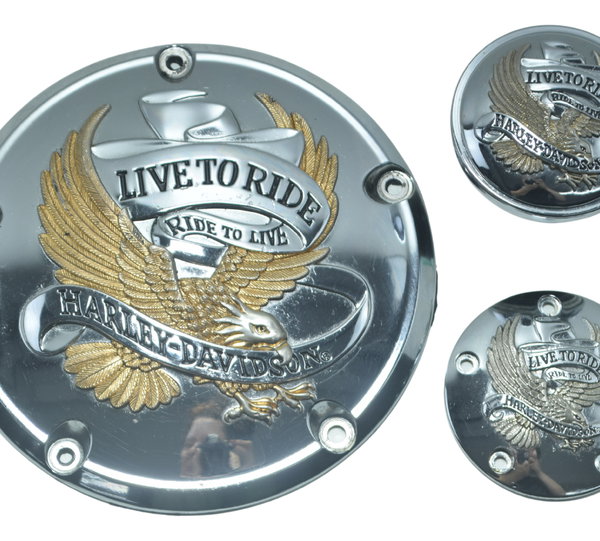 Kit Tampa Tanque Inspeção Harley Dyna Super Glide Fxdc 08-11