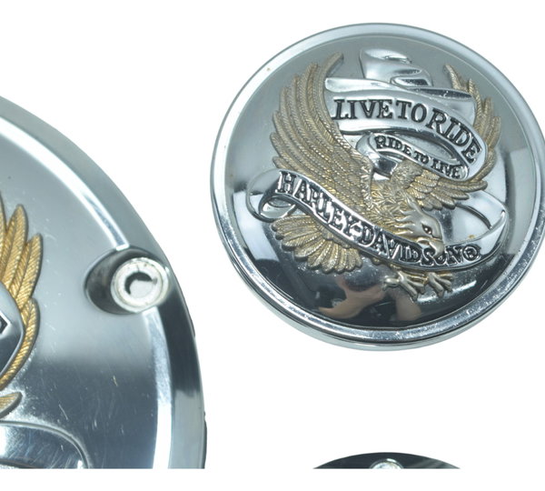 Kit Tampa Tanque Inspeção Harley Dyna Super Glide Fxdc 08-11
