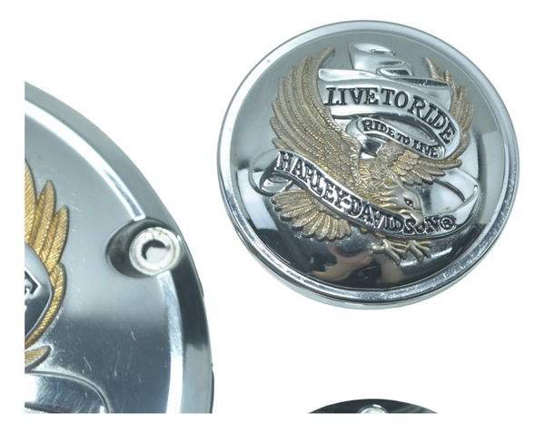 Kit Tampa Tanque Inspeção Harley Dyna Super Glide Fxdc 08-11