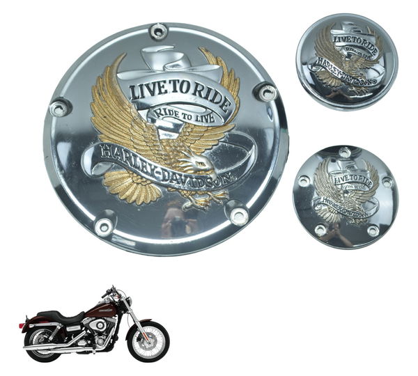 Kit Tampa Tanque Inspeção Harley Dyna Super Glide Fxdc 08-11
