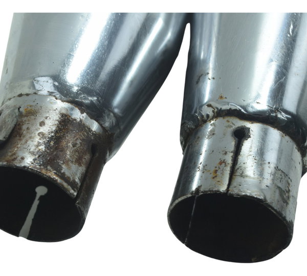 Ponteira C/ Avaria Harley Dyna Super Glide Fxdc 08-11 Prateado