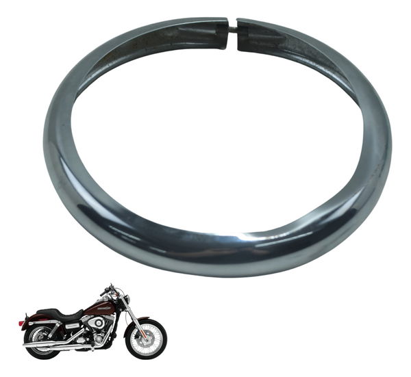 Aro Farol C/ Detalhes Harley Dyna Super Glide Fxdc 08-11