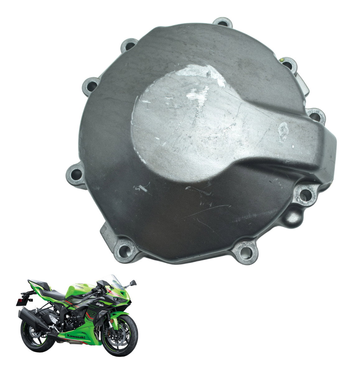 Tampa Estator C/ Detalhes Kawasaki Zx636 Zx 6r 19-24 Orig Cinza Tampa Estator C/ Detalhes Kawasaki Zx636 Zx 6r 19-24 Orig Cinza