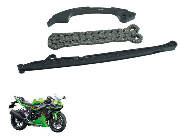 Kit Guia Tensor Corrente Comando Kawasaki Zx636 Zx 6r 19-24