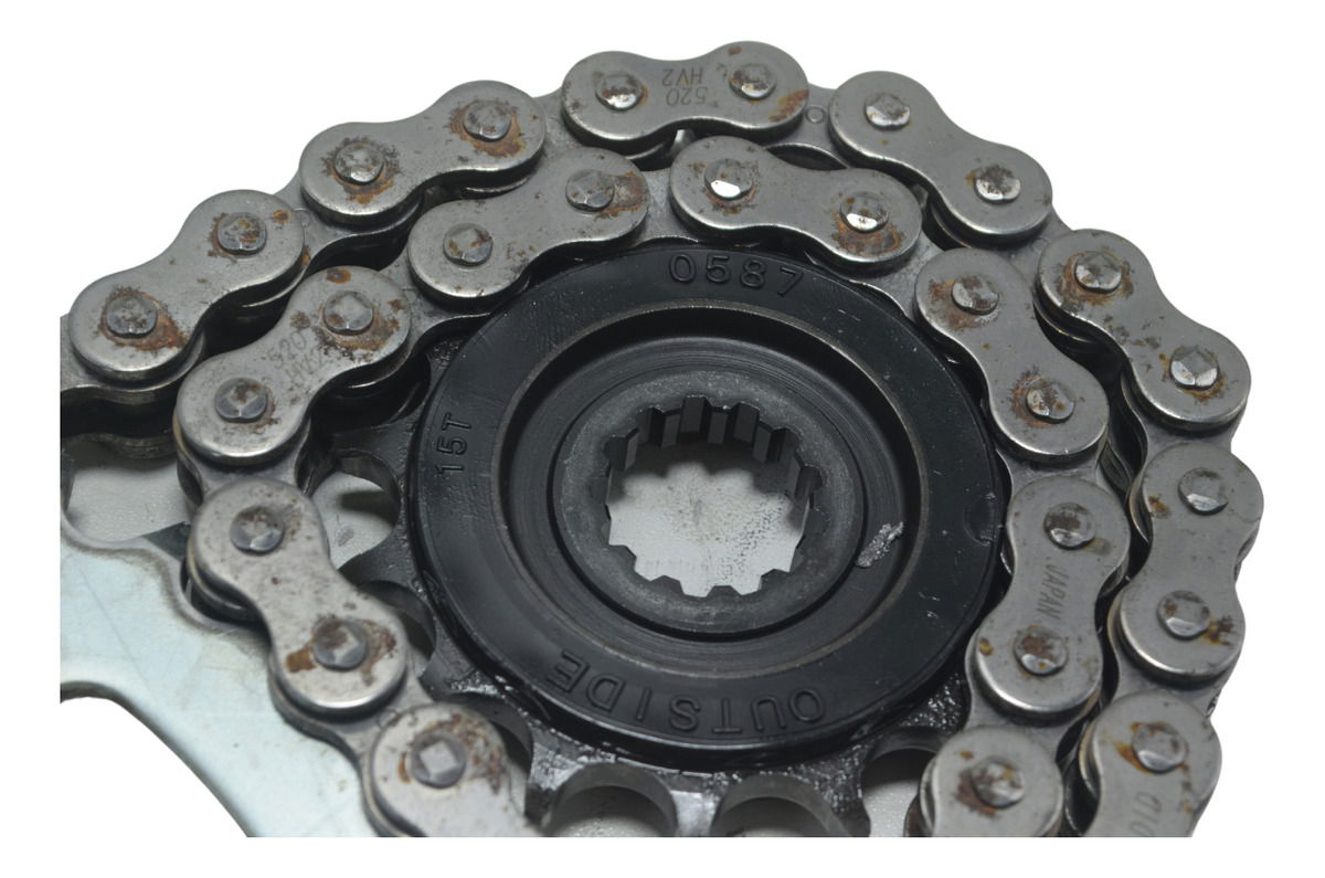 Kit Relação S/ Emenda Kawasaki Zx636 Zx 6r 19-24 Original Prateado